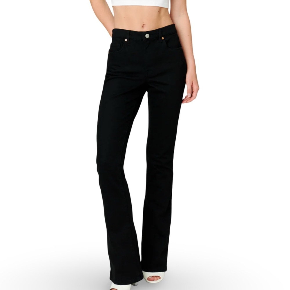 BLANK NYC The Hoyt Skinny Black Jean Mini Flare Size 27